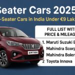 Best 7-Seater Cars in India 2025 Under ₹9 Lakh – Full List with Price & Mileage