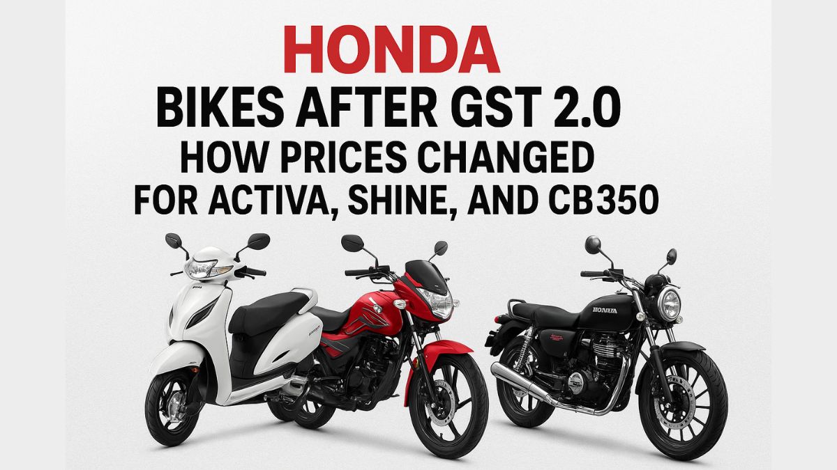 Honda Bikes After GST 2.0 How Prices Changed for Activa, Shine, and CB350