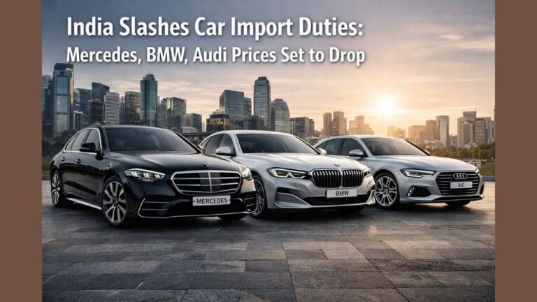 India Slashes Car Import Duties Mercedes, BMW, Audi Prices Set to Drop