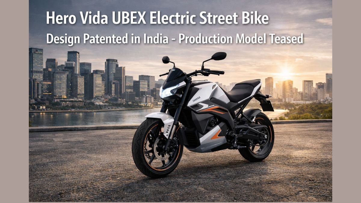Hero Vida UBEX Electric Street Bike Design Patented in India - Production Model Teased