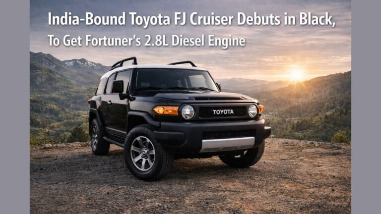 India-Bound Toyota FJ Cruiser Debuts in Black, To Get Fortuner's 2.8L Diesel Engine