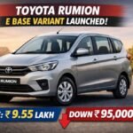 Toyota Rumion E Base Variant Launches at Rs 9.55 Lakh, Down Rs 95K